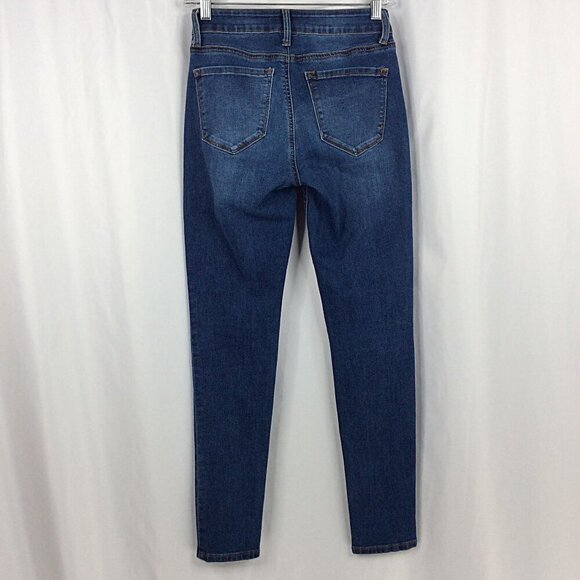 KanCan Mid Rise Skinny Jeans Womens Size 5 / 26 Medium Wash Denim Stretch - Picture 4 of 10